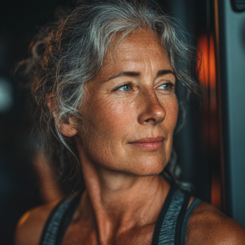 Група активних людей поважного віку під час тренування